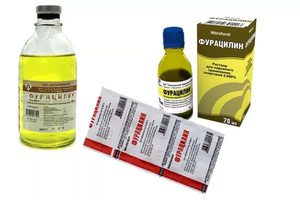 Таблетки фурацилина для полоскания горла